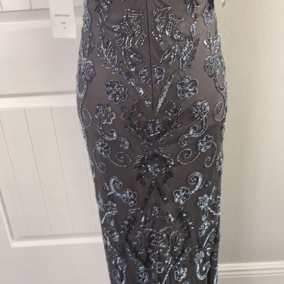 NWT BHLDN Easton Gray Maxi Dress Size 0 - Picture 9 of 13